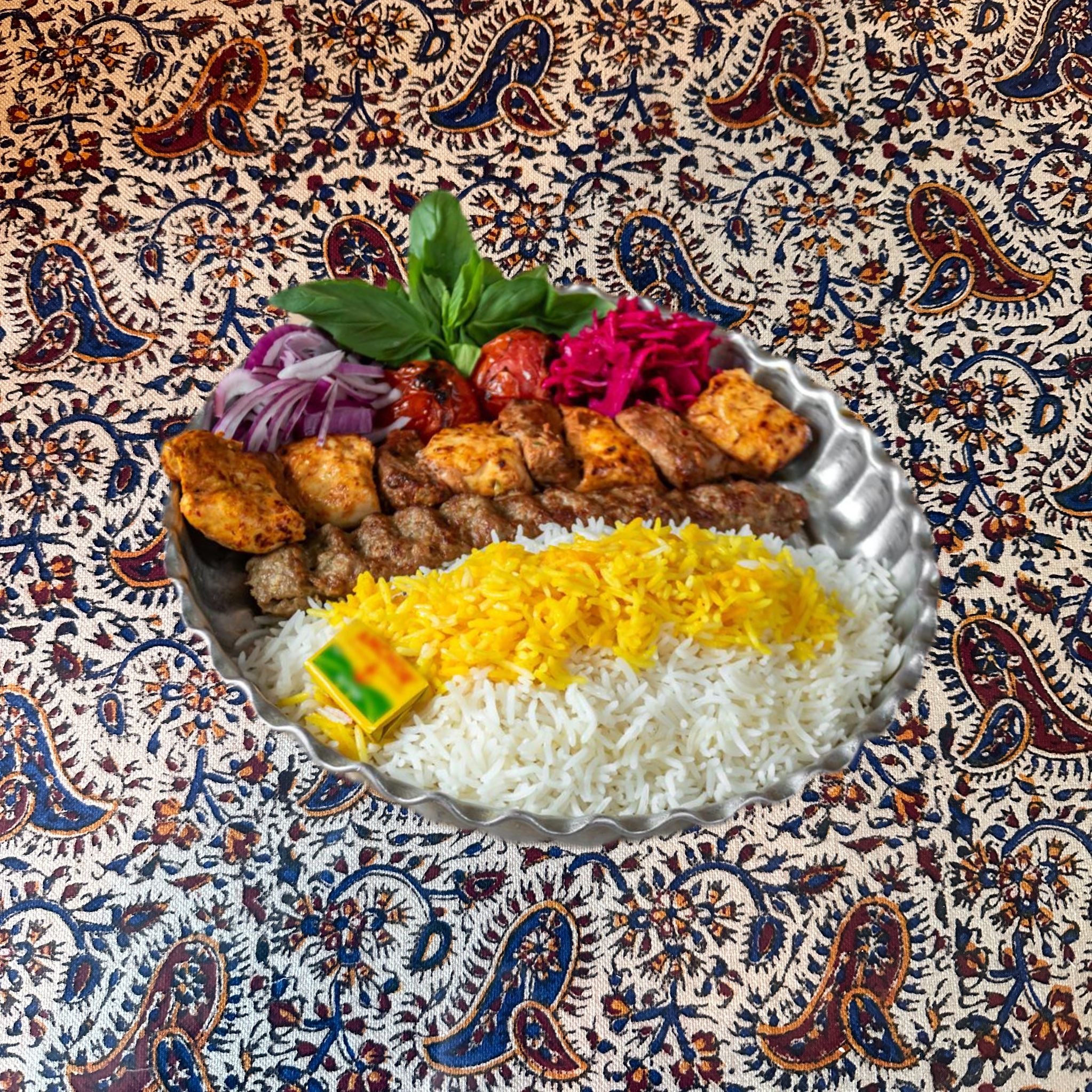 Kebab Bakhteari (Jujeh, Chenjeh and Koobideh)