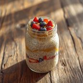 Berries Oats Pudding