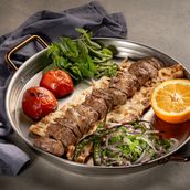 Bareh Kabab With Sangak Bread