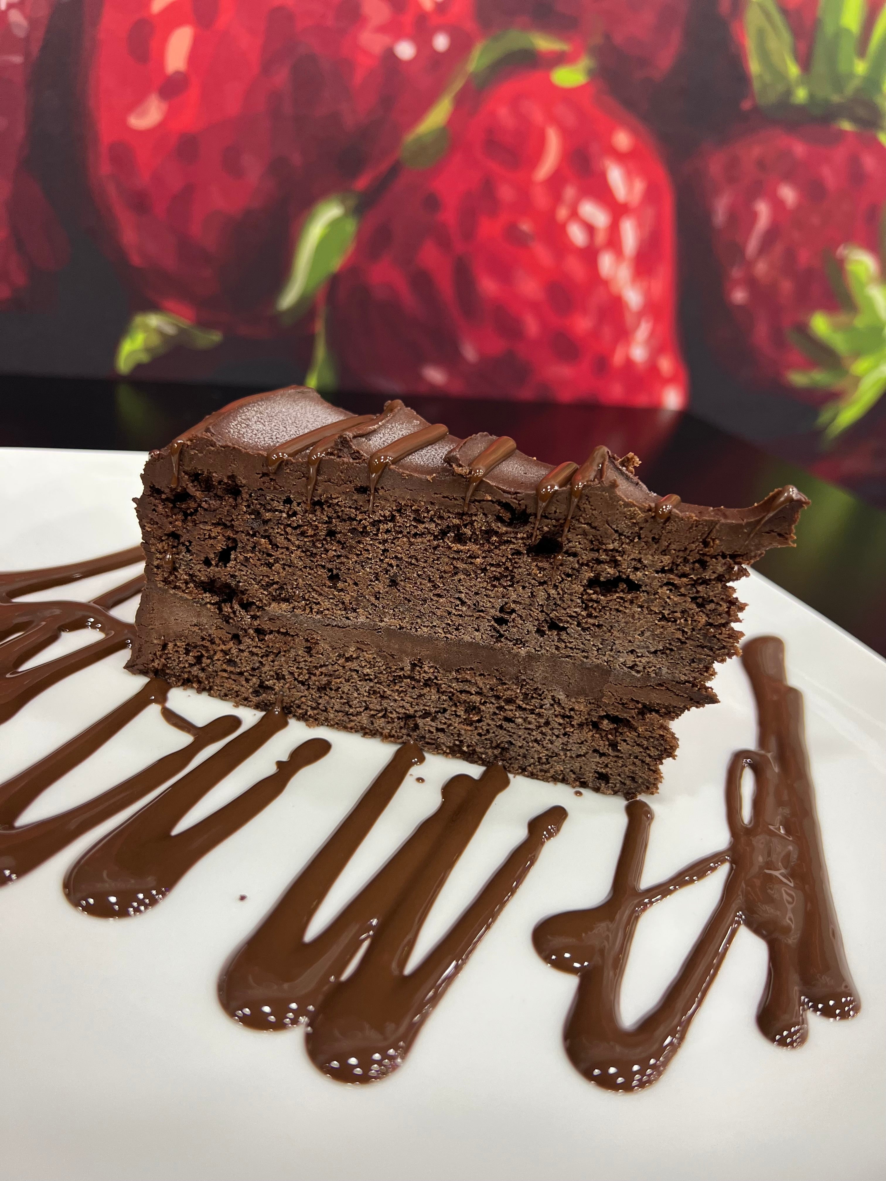 Triple Fudge Chocolate Cake