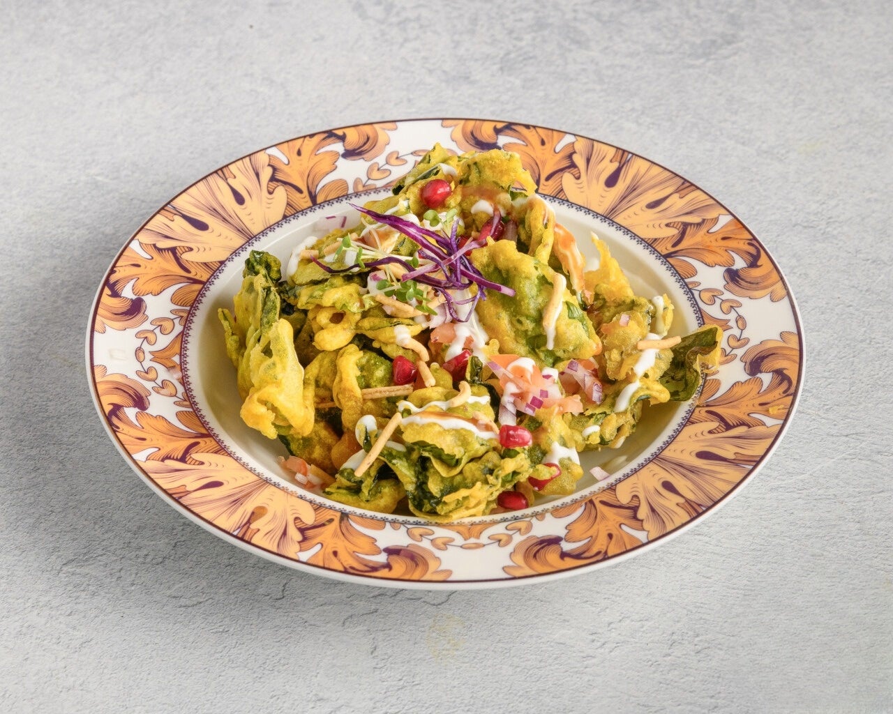Palak Pakodi Chaat