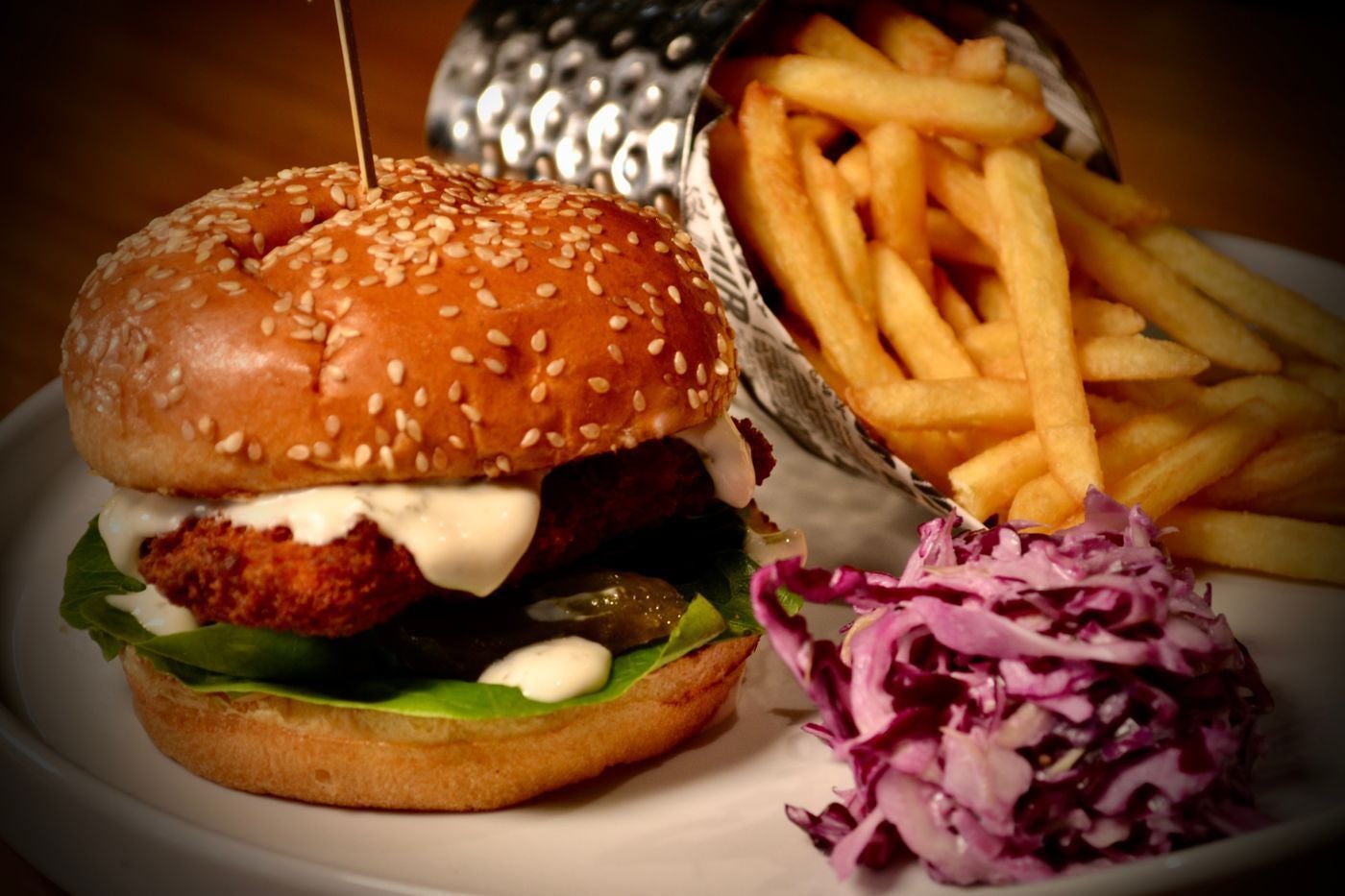 Crispy Vegetarian Burger
