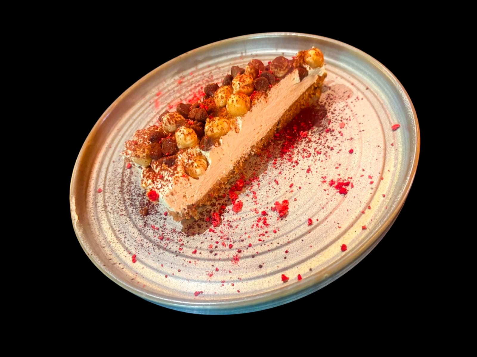 Pumpkin, chocolate and Hazelnut Cheesecake