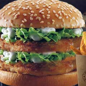 Double Khaleej Burger With Fries 