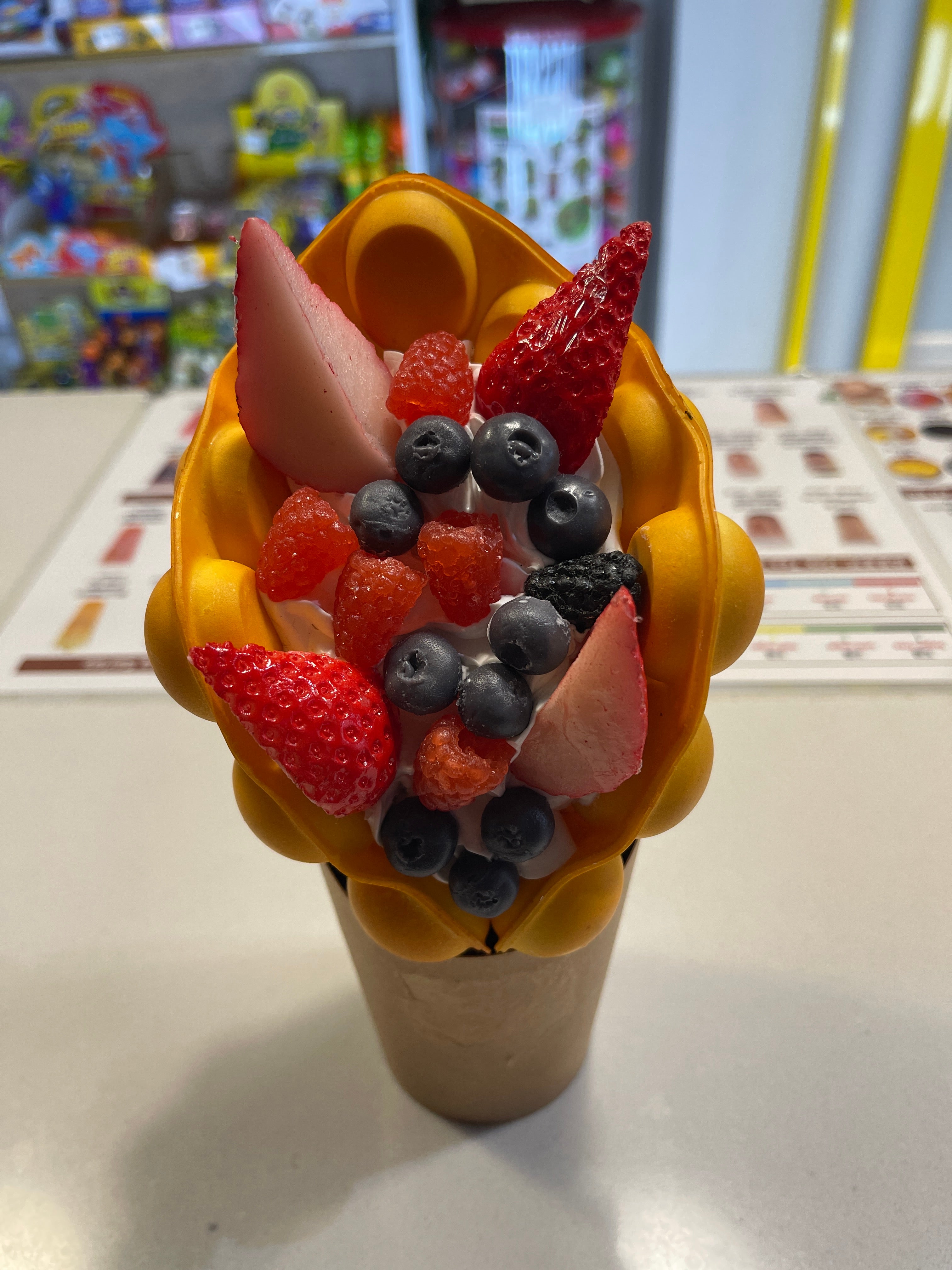 Bubble egg waffle
