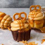 Salted caramel cupcake