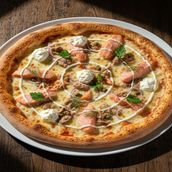 Tuna, Cheese & Salmon Pizza