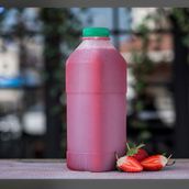 Liter Of Iced Strawberry Juice