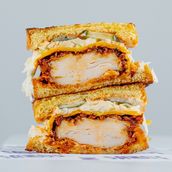 Nashville Chicken Sando Toast
