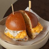 Egg Bun With Mushroom Creamy
