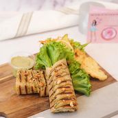 Tortilla Egg with Grilled Halloumi