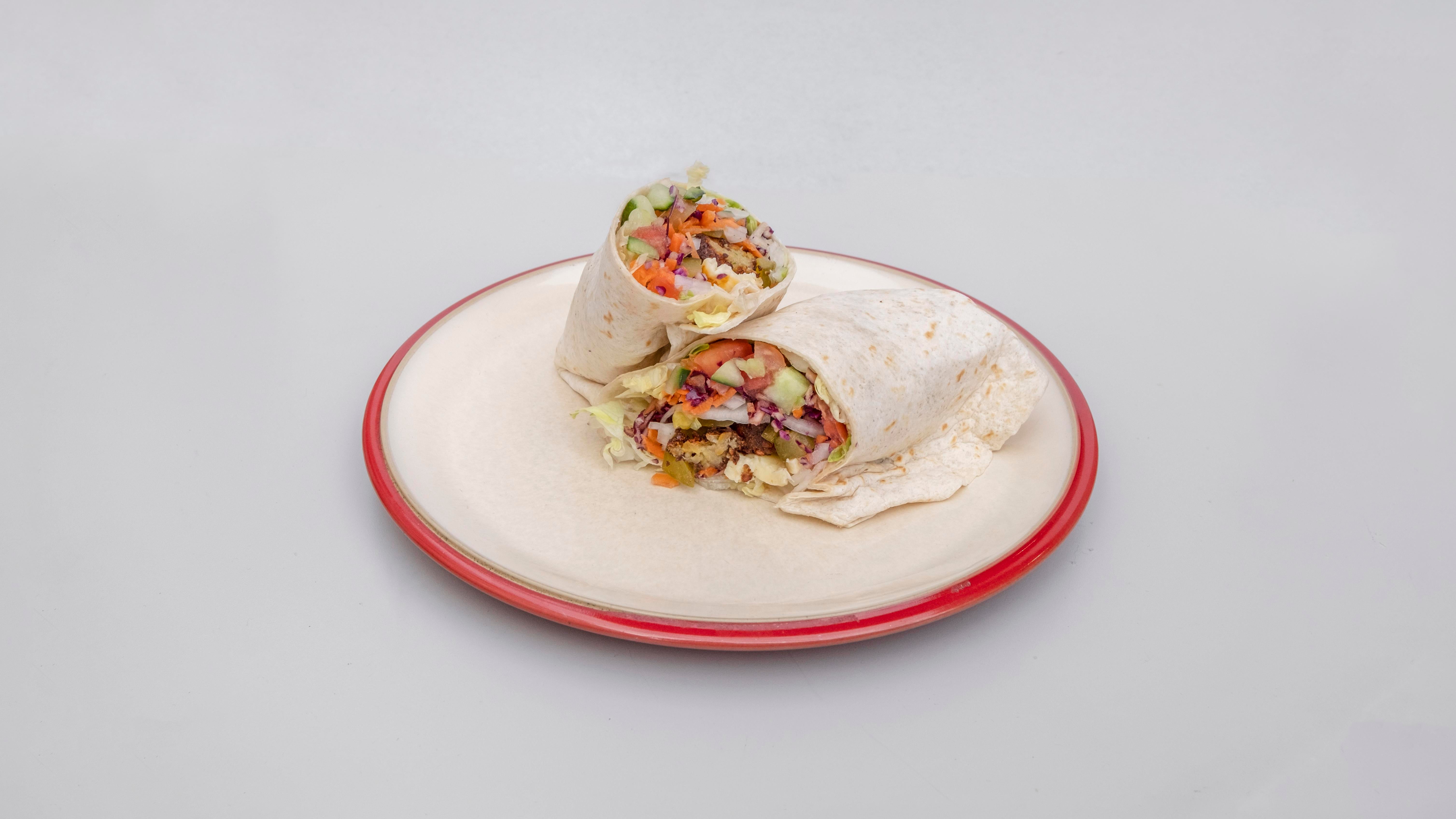 Falafel and Halloumi Wrap