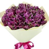 10 Stems Purple Alstomeria Flowers Bouquet 