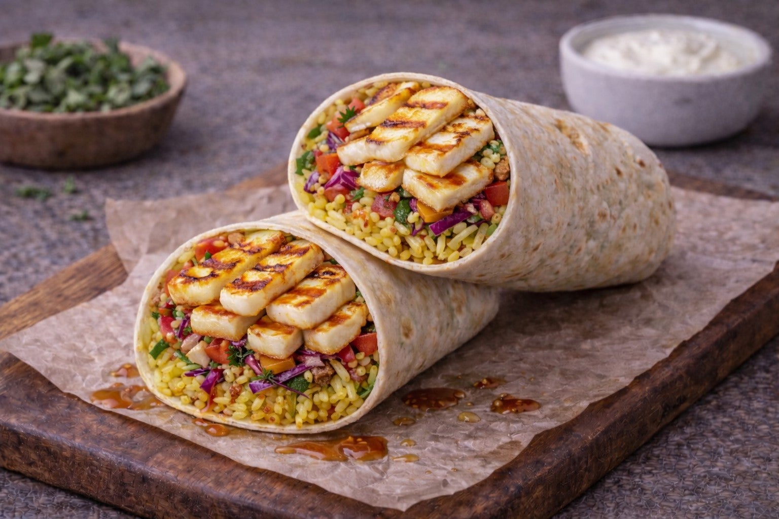 Halloumi Burrito