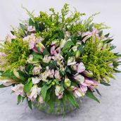 Pink Alstroemeria Bowl 25242