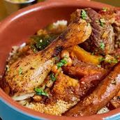 COUSCOUS ROYAL - WITH LAMB, CHICKEN and MERGUEZ