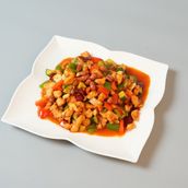 Stir Fry Chicken with Peanuts and Cucumber