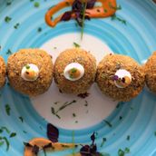 Mushroom Cheese Fritter