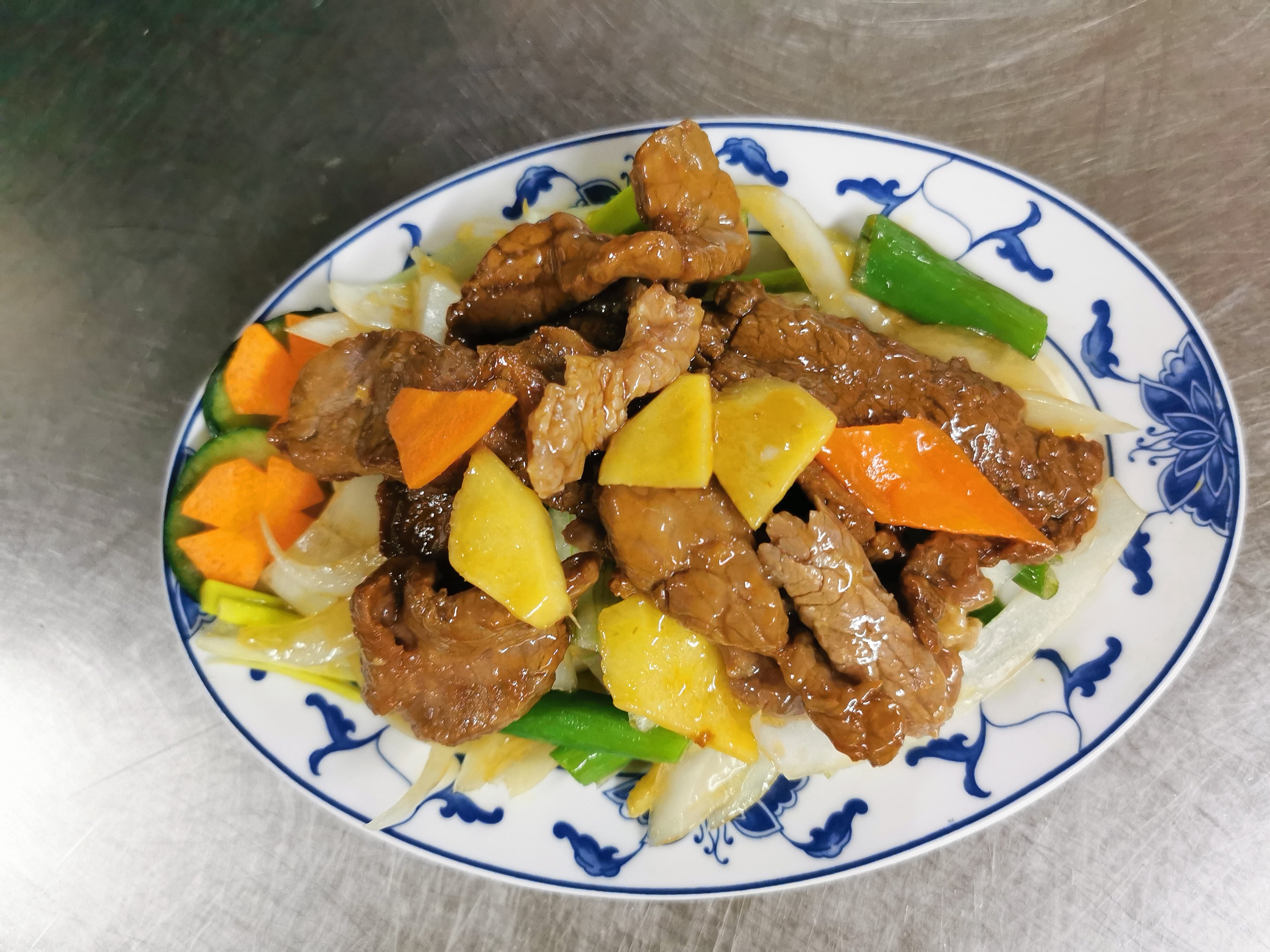 116. Fried Beef with Ginger and Spring Onion姜葱炒牛肉