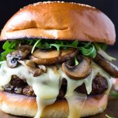 Truffle Mushroom Beef Burger 