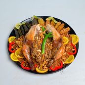 Stuffed Chicken with Rice with Rice Mixture and Nuts