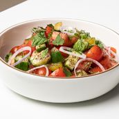 Tomatoes and Cucumber Sumac Salad