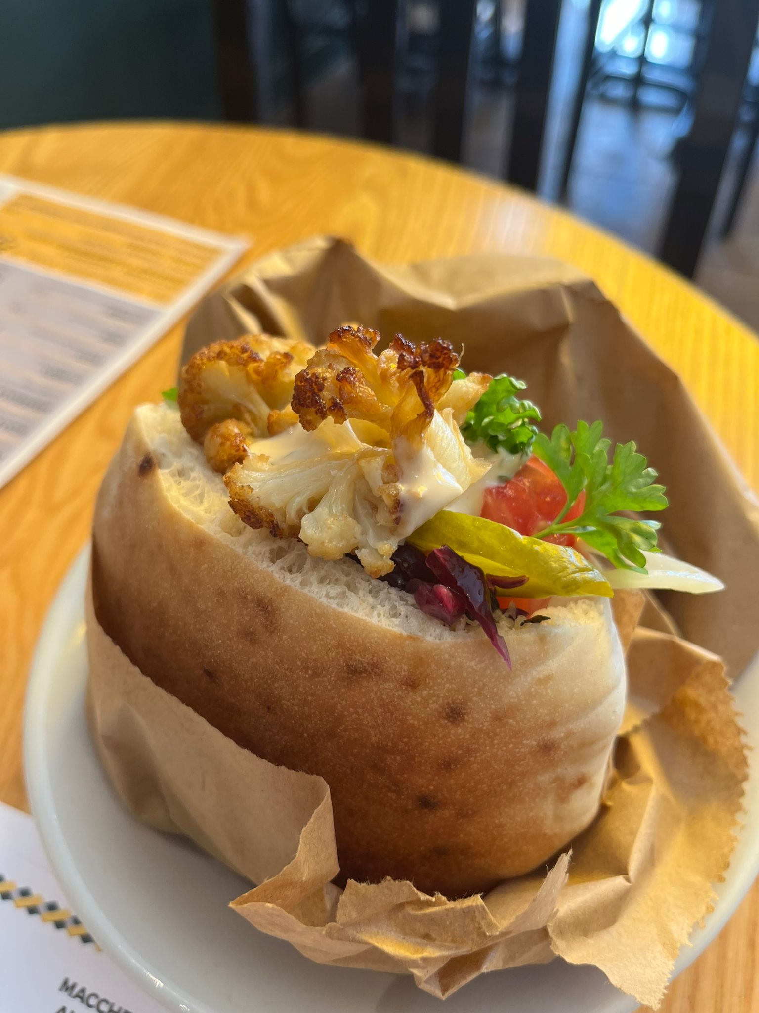 Cauliflower Classic in Pita (v)