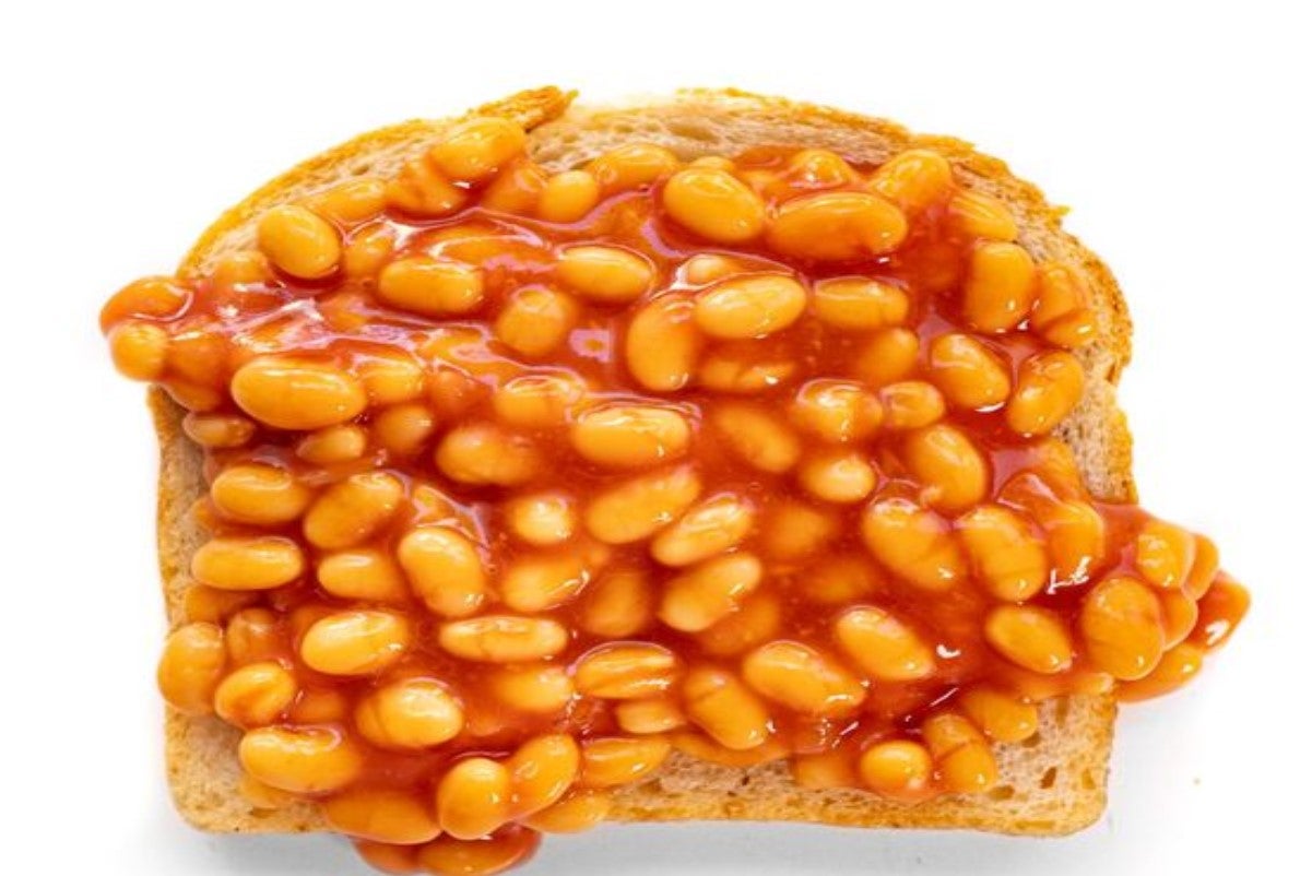 Heinz Baked Beans on 2 toast