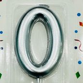 Silver candle number 0