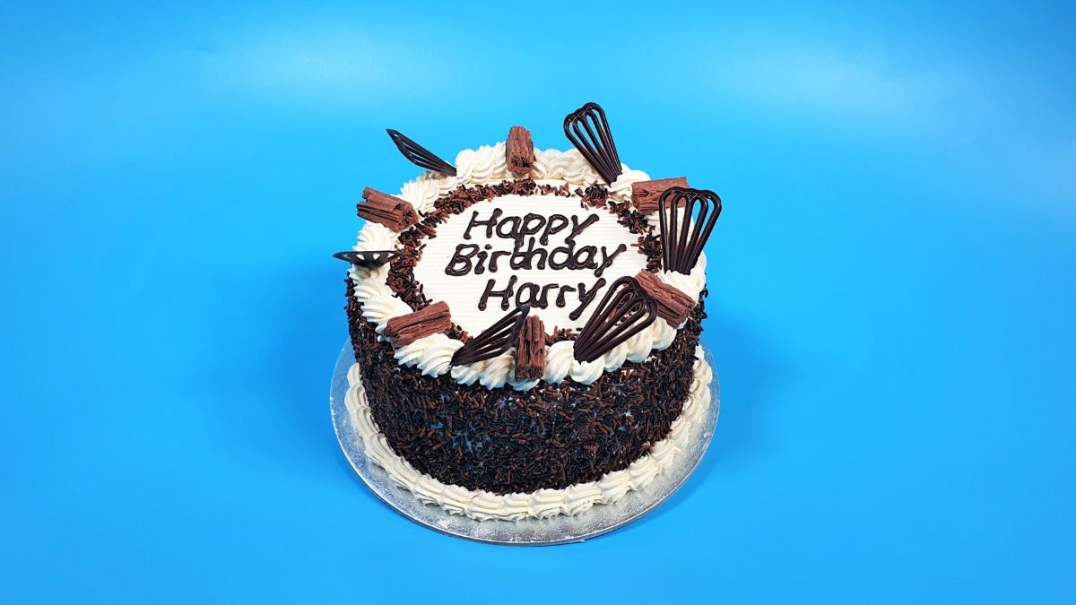 6” Round Chocolate Flake cake No.8