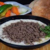 Muttabal with Meat Maon 