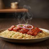 Tikka with Rice