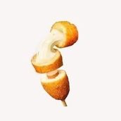 Crispy Beef And Cheese Korean Style Corn Dog