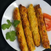 Chicken Kabab 4 Pcs. + 1 Roti