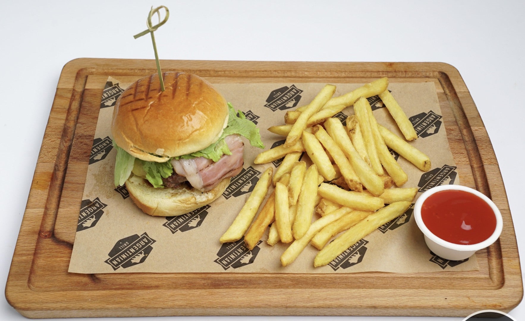 Beef Burger with Fries