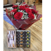 Chocolate Box And Flower Bouquet Number 113