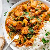 Ghee Rice and  Chicken Curry