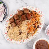 Afghani Pulao With Mutton Tikka	