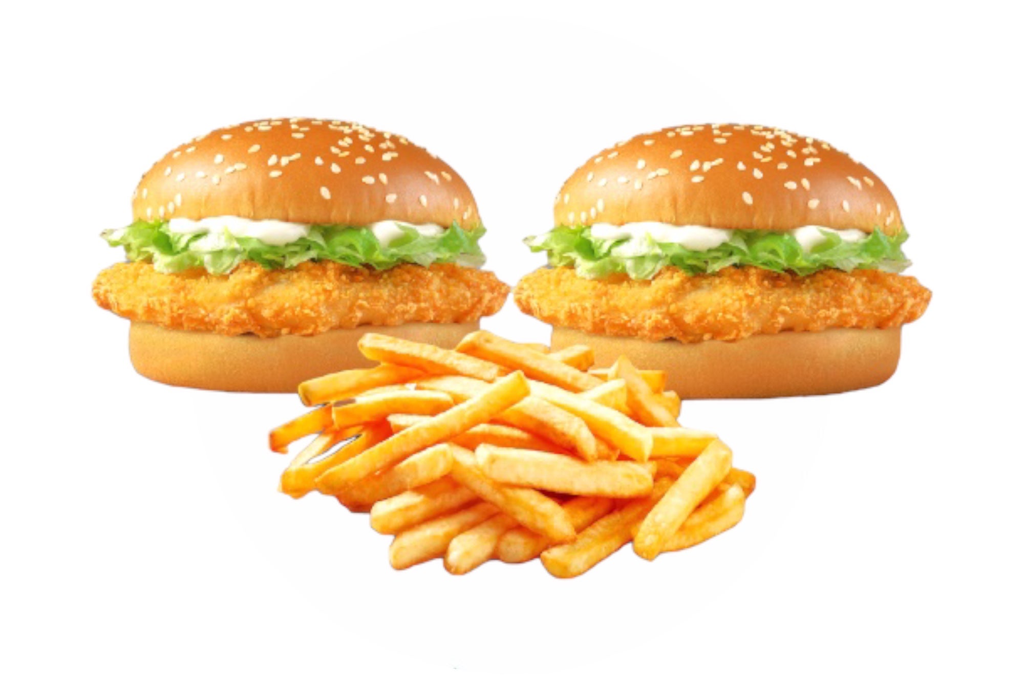 2 Steak Burger + 1 Chips