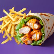 Grilled Chicken Wrap With A Side
