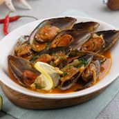 Mussels Grilled With Oil And Lemon