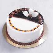 Half Chocolate Half Vanilla Cake