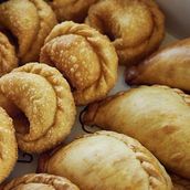 Mushroom and cheese empanada