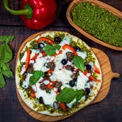 Halloumi Pesto Pie