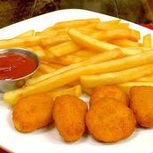 5 Piece Chicken Nuggets With Fries