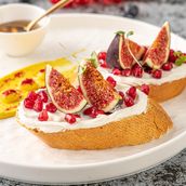 Labneh Fresh Fig Honey Toast