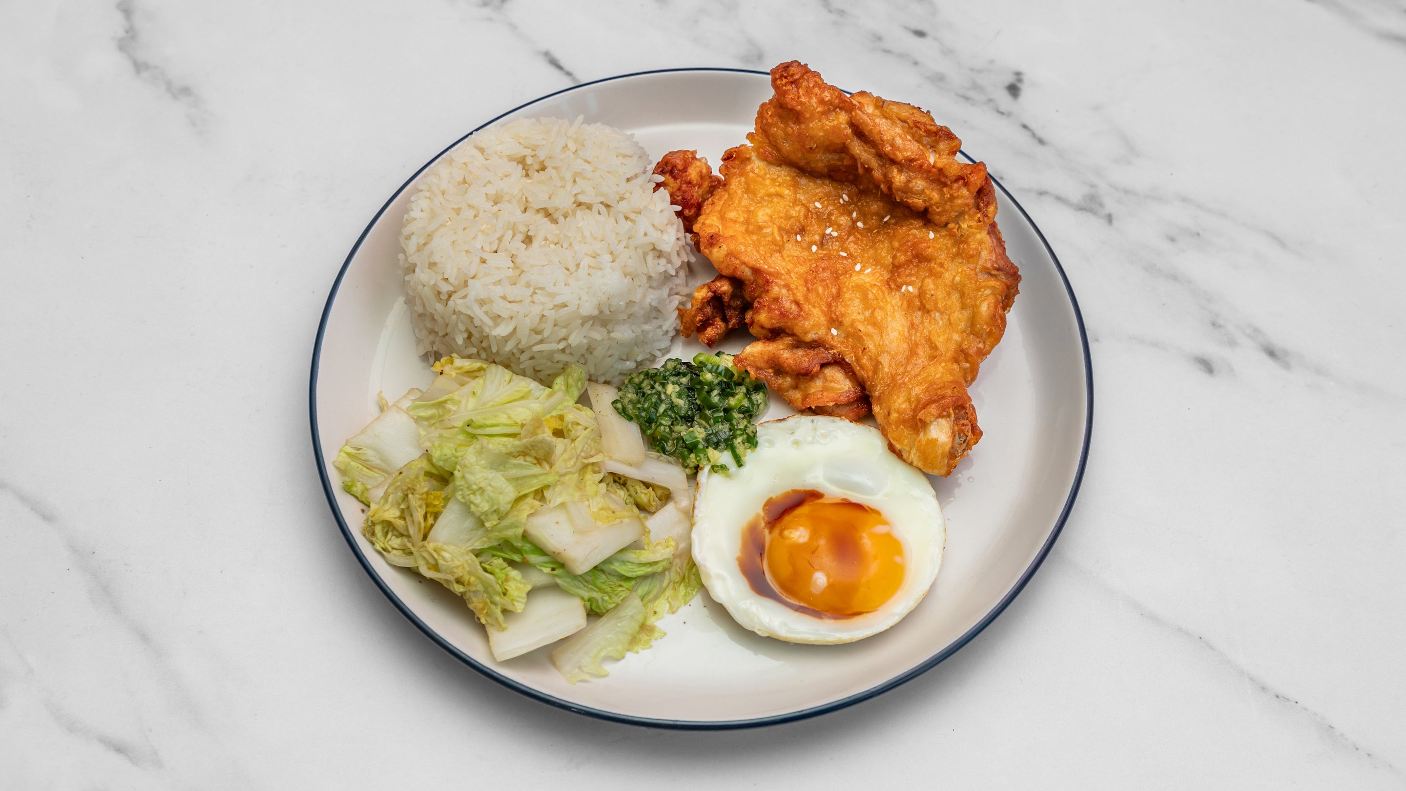 Fried Chicken Leg Rice combo手枪腿饭