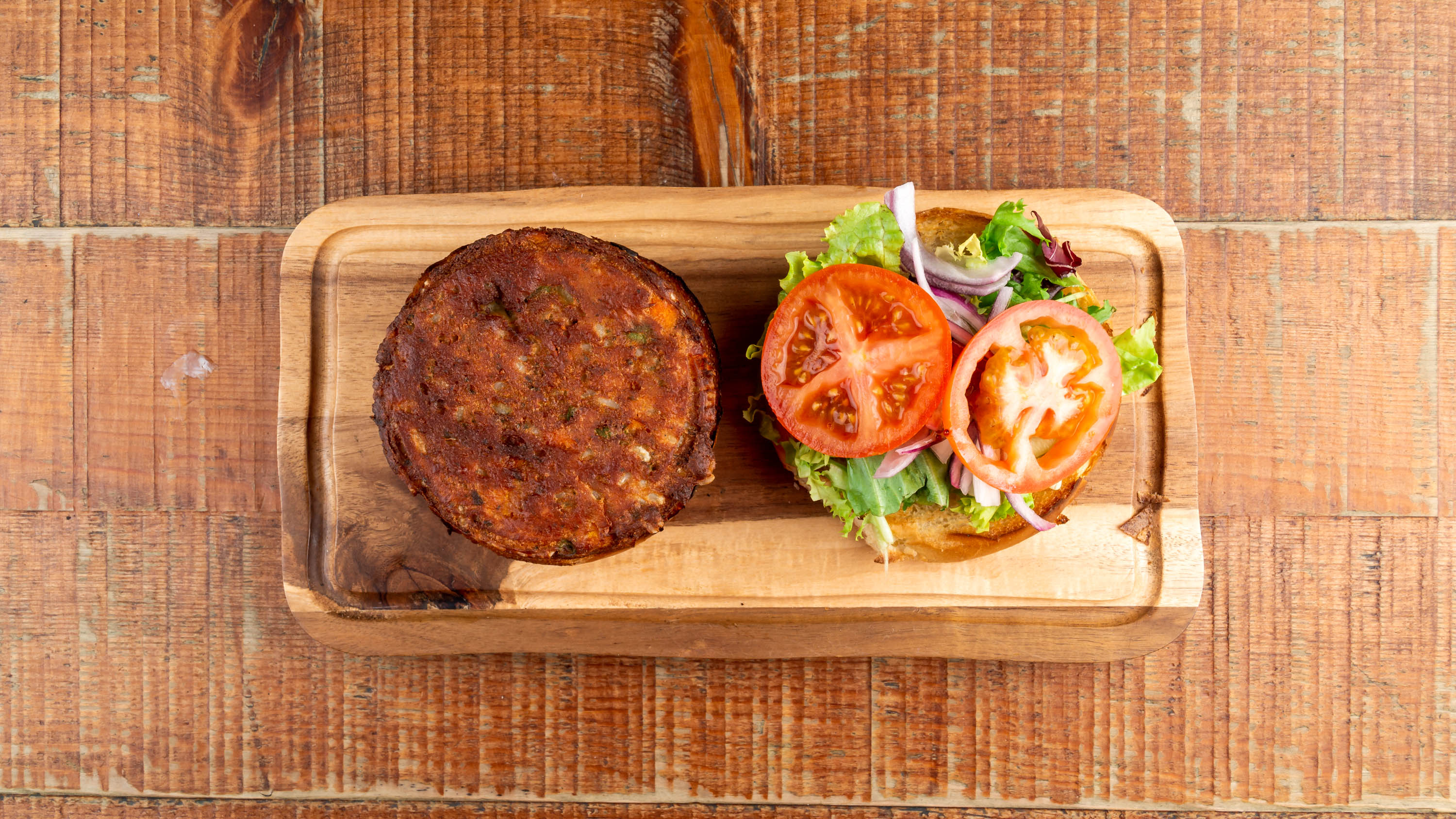 Veggie Burger Supper (V)