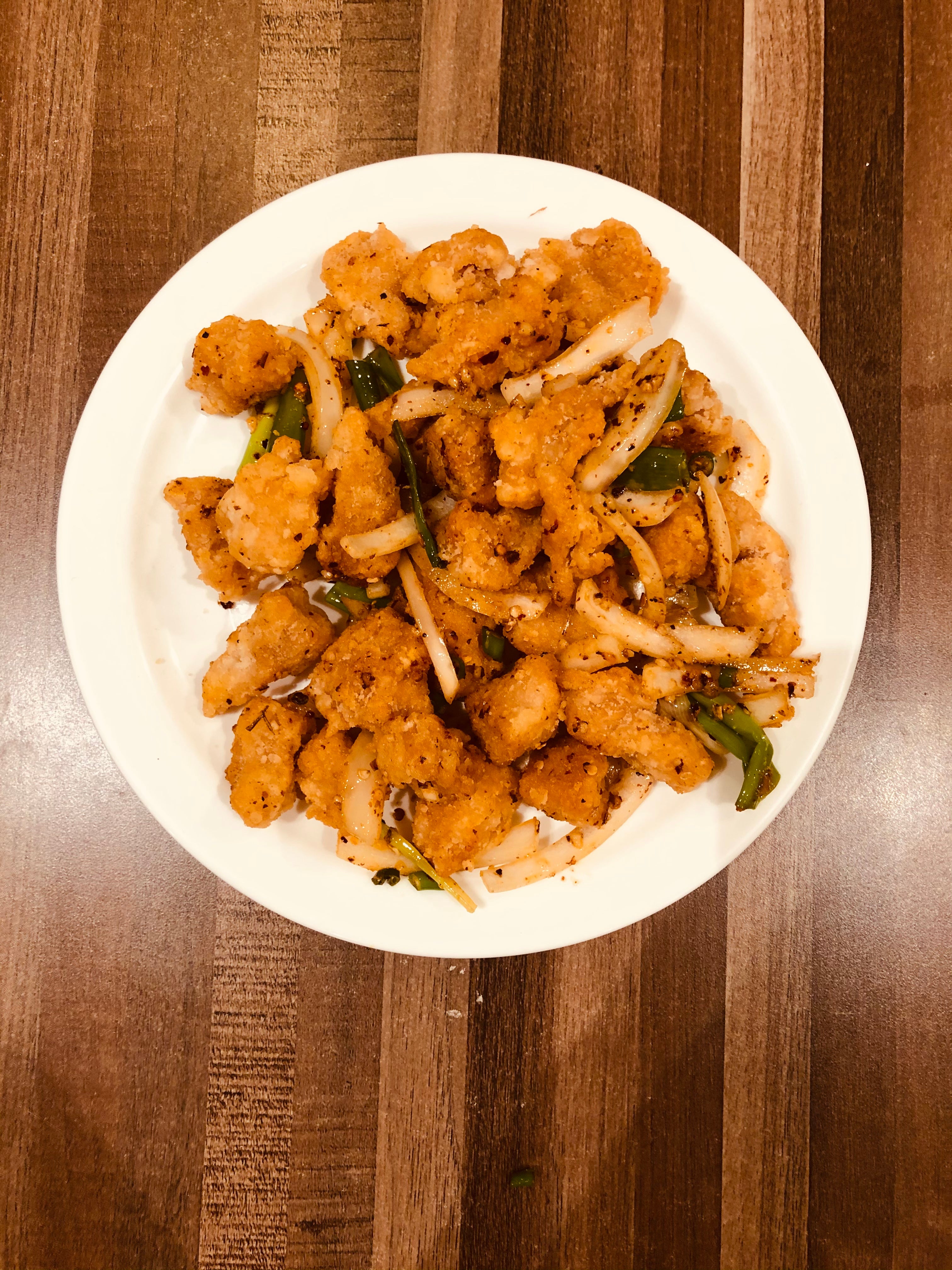 Stir Fried Salt and Pepper Chicken
