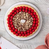 Kinder Cheesecake With Raspberry
